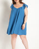Puff Sleeve Mini Dress - thumbnail