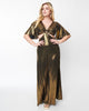 Smak Parlour Metallic Gold Knit Maxi Dress - thumbnail