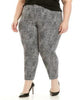 Michael Kors Women's Printed Pants Black 14W - thumbnail