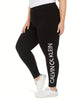 Calvin Klein Women's Performance Pull on Logo Legging Black 3X - thumbnail