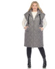 Women's Diamond Quilted Hooded Puffer Vest - thumbnail