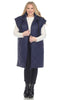 Women's Diamond Quilted Hooded Puffer Vest - thumbnail