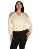 Studded Cold-Shoulder Top - thumbnail