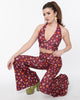 Smak Parlour Purple Pumpkin & Mushrooms Feelin Groovy Crop Top - thumbnail