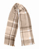 Plaid Fashion Winter Long Tweed Scarves Brown - thumbnail