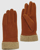 Cozy And Stylish Plush Touch Sensitive Winter Gloves Brown - thumbnail