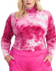 Rachel Roy Women's Trendy Plus Size Val Velvet Tie-Dyed Top Purple Size 1X - thumbnail