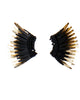 Mini Madeline Earring Black Gold - thumbnail