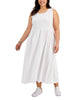 Tommy Hilfiger Women's Plus Smocked Maxi Dress White Size 3X - thumbnail