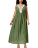 NY Collection Women's Plus Sleeveless Maxi Dress Green Size 1X - thumbnail