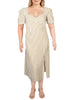 Danielle Bernstein Women's Plus Woven Striped Maxi Dress White Size 20W - thumbnail