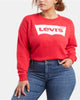 Levi's Women's Plus Logo Long Sleeve Sweatshirt Red Size 2X - thumbnail