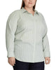 Ralph Lauren Women's Plus Cotton Blend Shirt Green Size 2X - thumbnail