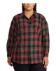Ralph Lauren Women's Plus Collared Cotton Shirt Red Size 2X - thumbnail