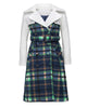 Plaid Two Tone Trench Coat - thumbnail