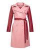 Two Tone Pink Trench Coat - thumbnail