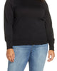 Michael Kors Women's Plus Side Snap Crewneck Sweater Black Size 1X - thumbnail
