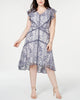 Taylor Women's Plus Lace Cocktail MIDI Dress Blue Size 20 - thumbnail