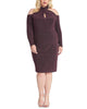 Rachel Rachel Roy Women's Trendy Plus Size Sparkle-Knit Halter Dress Purple Size 14 - thumbnail