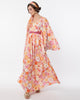 Smak Parlour Orange & Pink Mod Bloom Belted Caftan - thumbnail