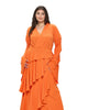 Zeta Ruffled Drama Dress - thumbnail