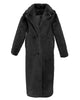Black Long Faux Fur Teddy Coat - thumbnail