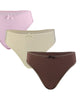 3 Pack Mid-Rise Thongs - thumbnail