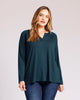Roselyn Long Sleeve Knit Top - thumbnail