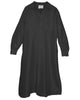 Shirt Dress in Black Dupioni - thumbnail
