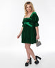 Smak Parlour Green Velvet Love Interest Babydoll Dress - thumbnail