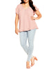 Mirabel Layered Front Zip Blouse - thumbnail