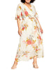 Cordelia Ivory Romance Faux-Wrap Dress - thumbnail