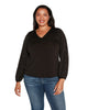 Plus Size Embellished Blouson Sleeve Top - thumbnail