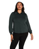 Plus Size Embellished Button-Front Top - thumbnail