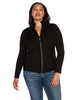 Plus Size Mock Neck Ribbed Sweater Zip Up - thumbnail