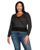 Plus Size Lurex Wrap Sweater - thumbnail