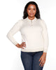 Plus Size Puff Sleeve, Button-Front Henley - thumbnail