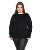 Plus Size Embellished Cable Sweater - thumbnail