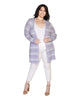 Plus Size Space Dye Button-Front Cardigan - thumbnail