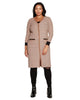Plus Size Striped Button-Front Duster - thumbnail