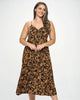 Plus Botanical Print Front Tie Maxi Dress - thumbnail