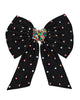 Grace Crystal Bow Hairclip- Black - thumbnail
