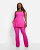 Mika Textured Bell Bottom Pants - thumbnail