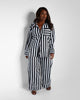 Anita Striped Wide Leg Pants W. Pockets - thumbnail