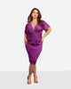 Calisto Twisted Front Midi Bodycon Dress - thumbnail