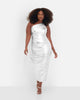 Vega Metallic Ruched One Shoulder Midi Bodycon Dress - thumbnail