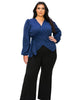 Yelena Crepe Wrap Top - thumbnail