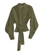 Cropped Cargo Top Olive - thumbnail