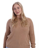 Cashmere Long Sleeve Shrunken Crew - thumbnail