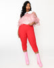 Smak Parlour Red & Polka Dot Heart Pocket Smarty Pants Capri - thumbnail